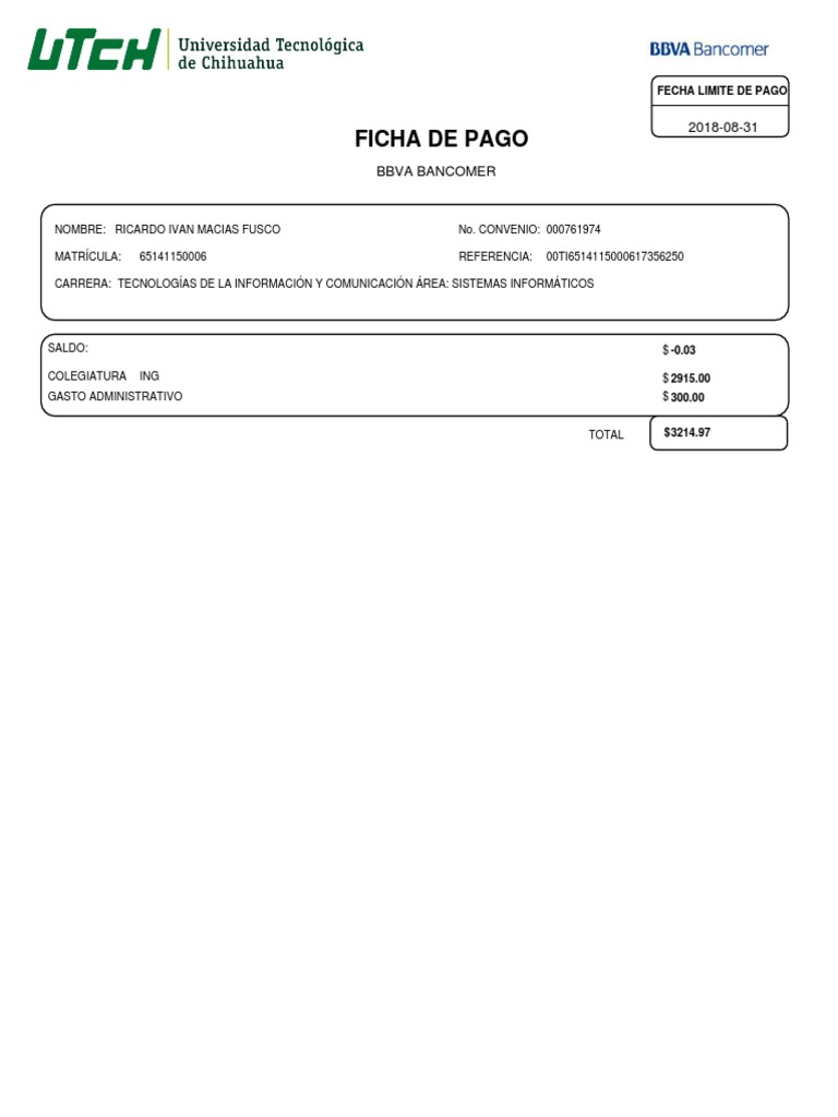 La Ficha de Pago | PDF