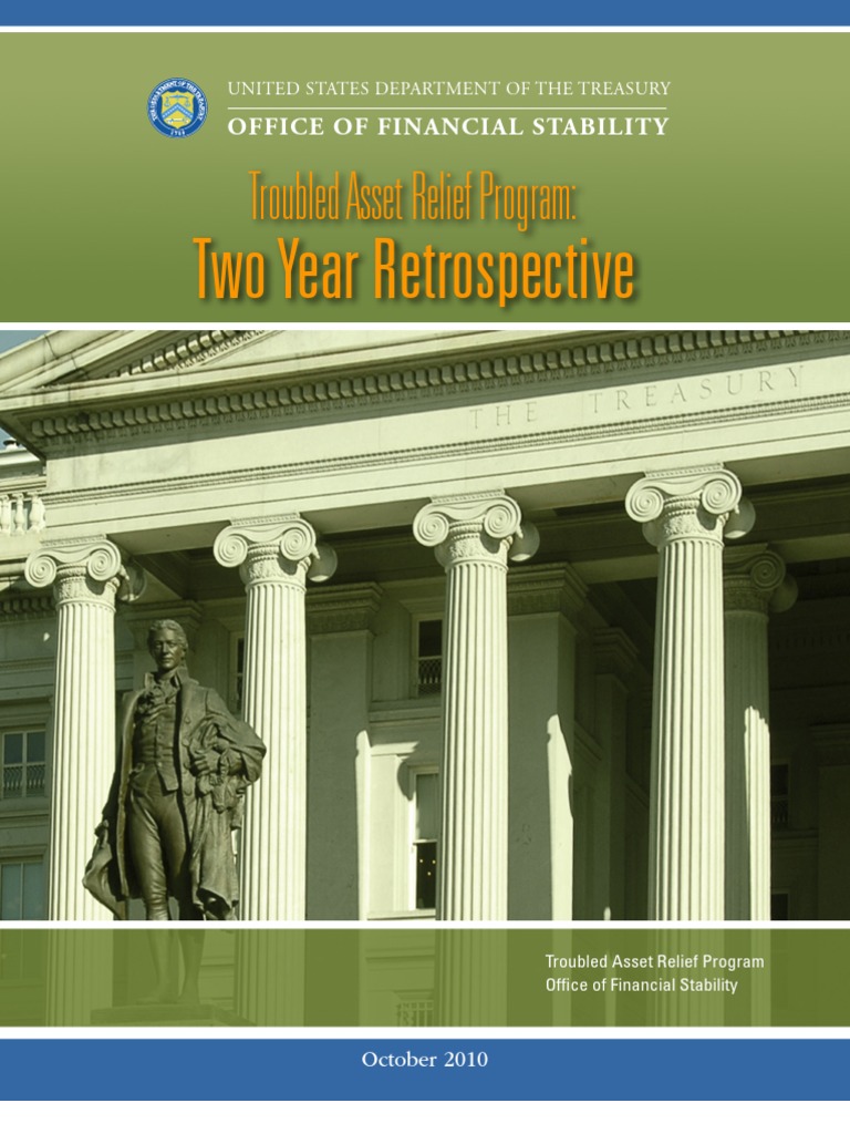 Troubled Asset Relief Program Two Year Retrospective PDF Troubled