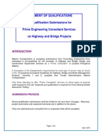 Highway and Bridge Engineering Consultant Pre-Qualification