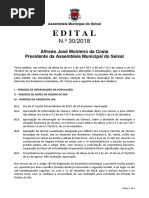 Ordem de Trabalhos e documentação - 4ª Sessão Ordinária de 2018 da Assembleia Municipal do Seixal