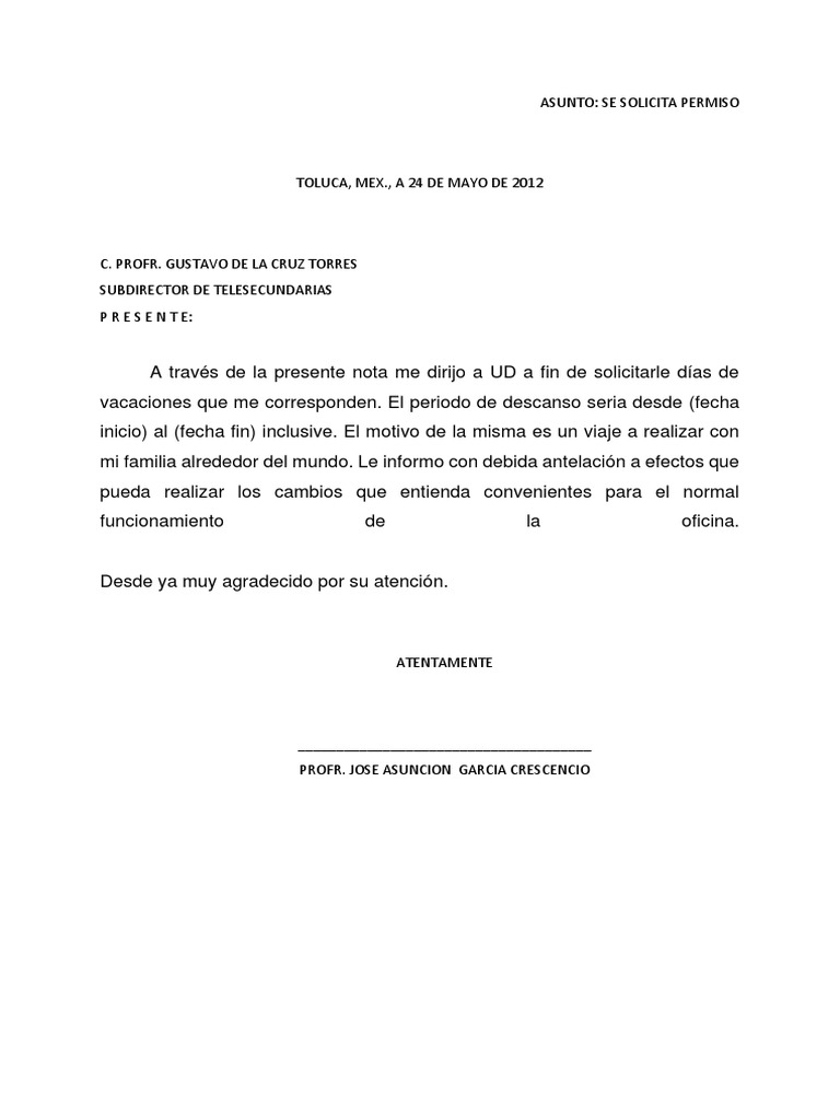 Carta Formal Formatos Y Ejemplos Word Para Imprimir Ejemplo De