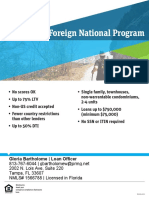 Foreign National Programs Available 