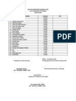 Daftar Inventaris Barang Ugd