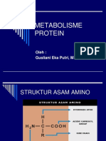 Metabolisme Protein: Oleh: Gusliani Eka Putri, M.Si