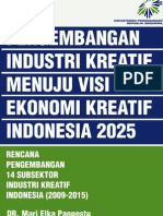 Buku 3 an Industri Kreatif Menuju Visi Ekonomi Kreatif Indonesia 2025
