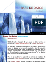 Clase Base de Datos Normalización