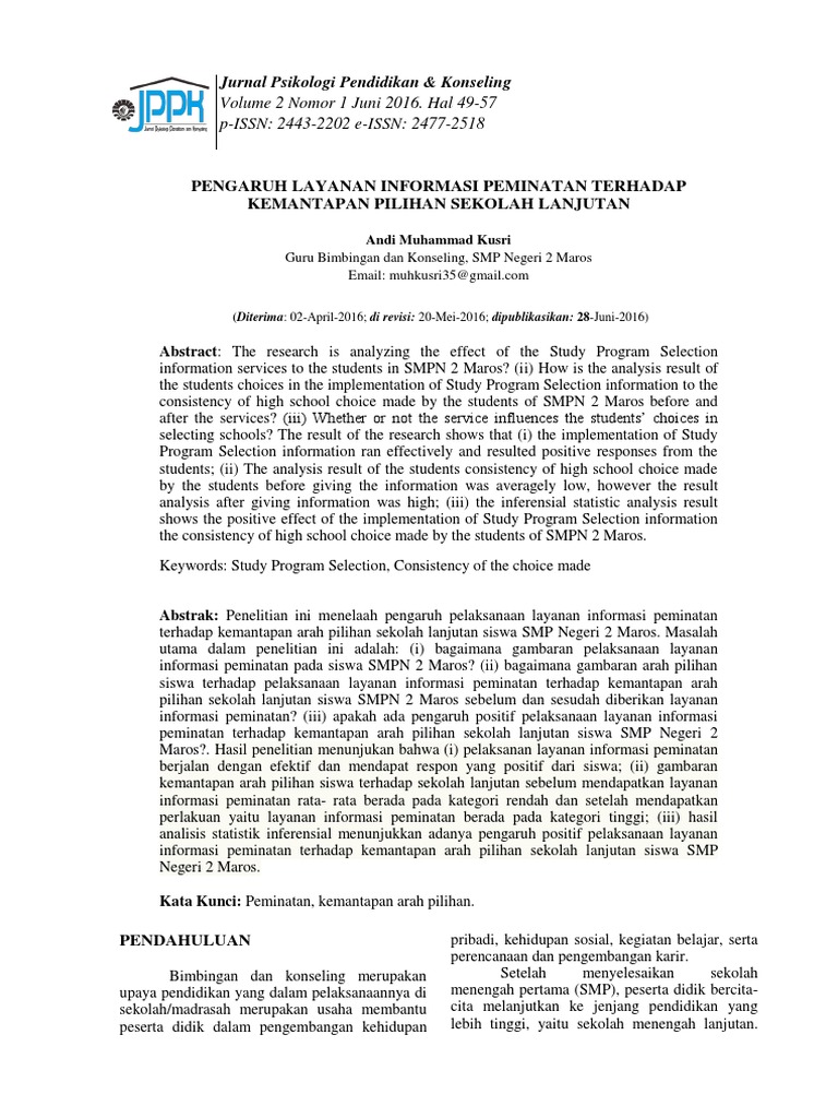 Jurnal Psikologi PDF