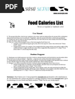 Download Food Calorie List 20 by AquaDolf Swimming SN38804720 doc pdf