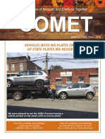 Comet Fall 2018 Newsletter