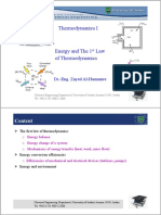 Lec 4 - Energy and The 1st Law of Thermodynamics