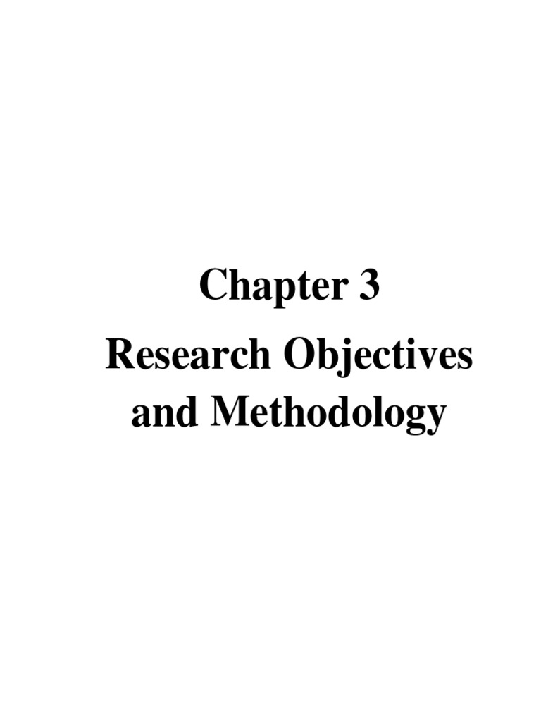 Research Objectives and Methodology | PDF | Corporate Social ...