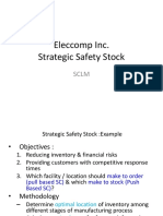 Optimal Safety Stock Locations for Eleccomp Inc