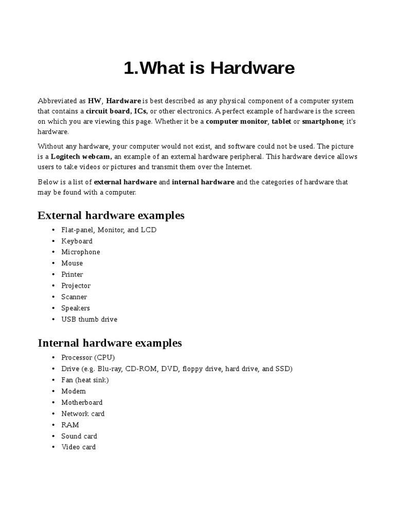 Hardware Networking PDF Bios Computer Hardware