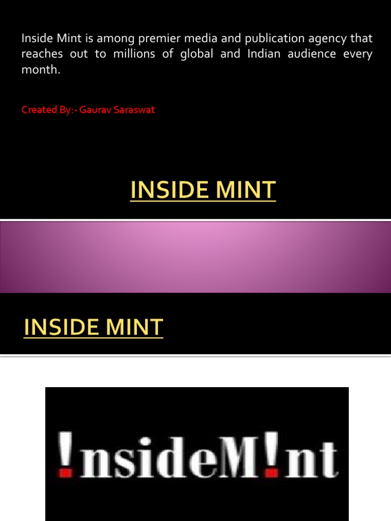 Inside Mint Is Among Premier Media and Publication Agency That Reaches ...
