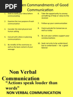 The Ten Commandments of Good Communication