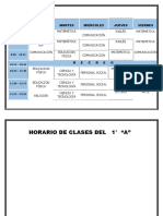 HORARIO ESCOLAR