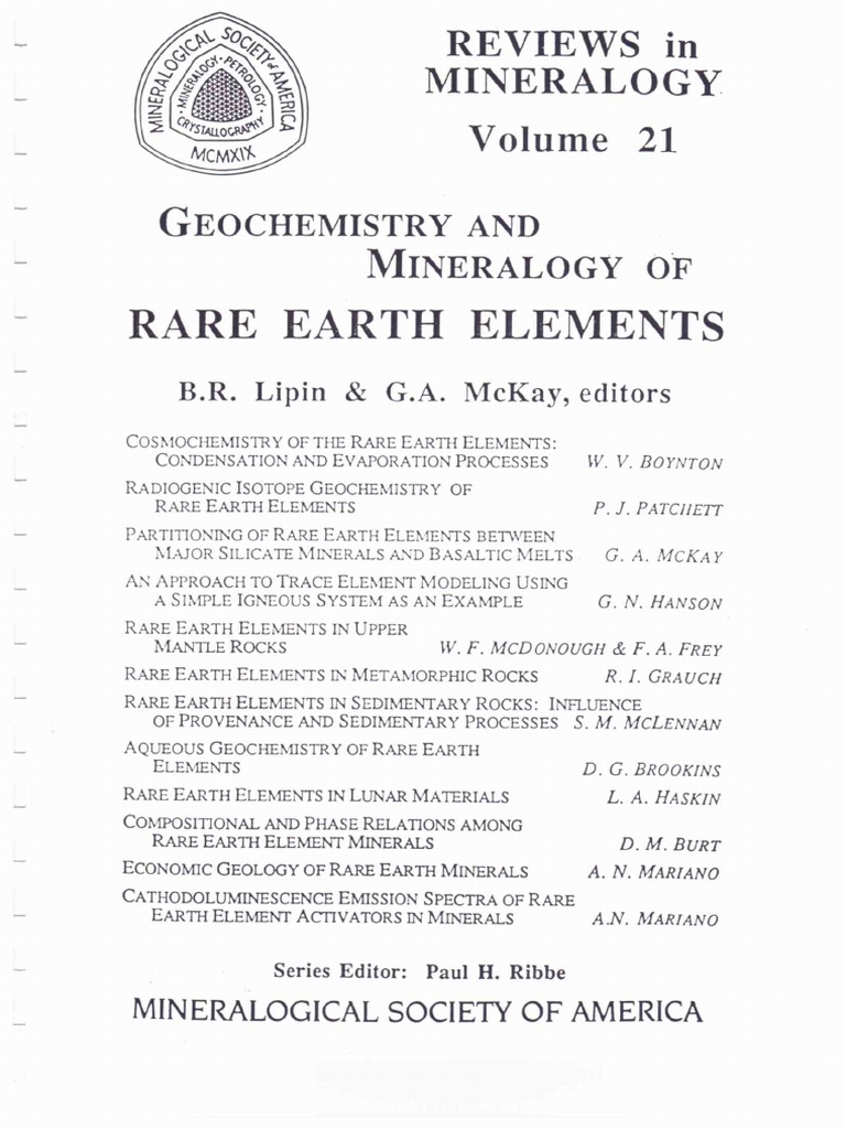MSA Rare Earth Elements PDF | PDF