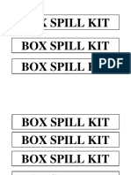 Box Spill Kit Box Spill Kit Box Spill Kit