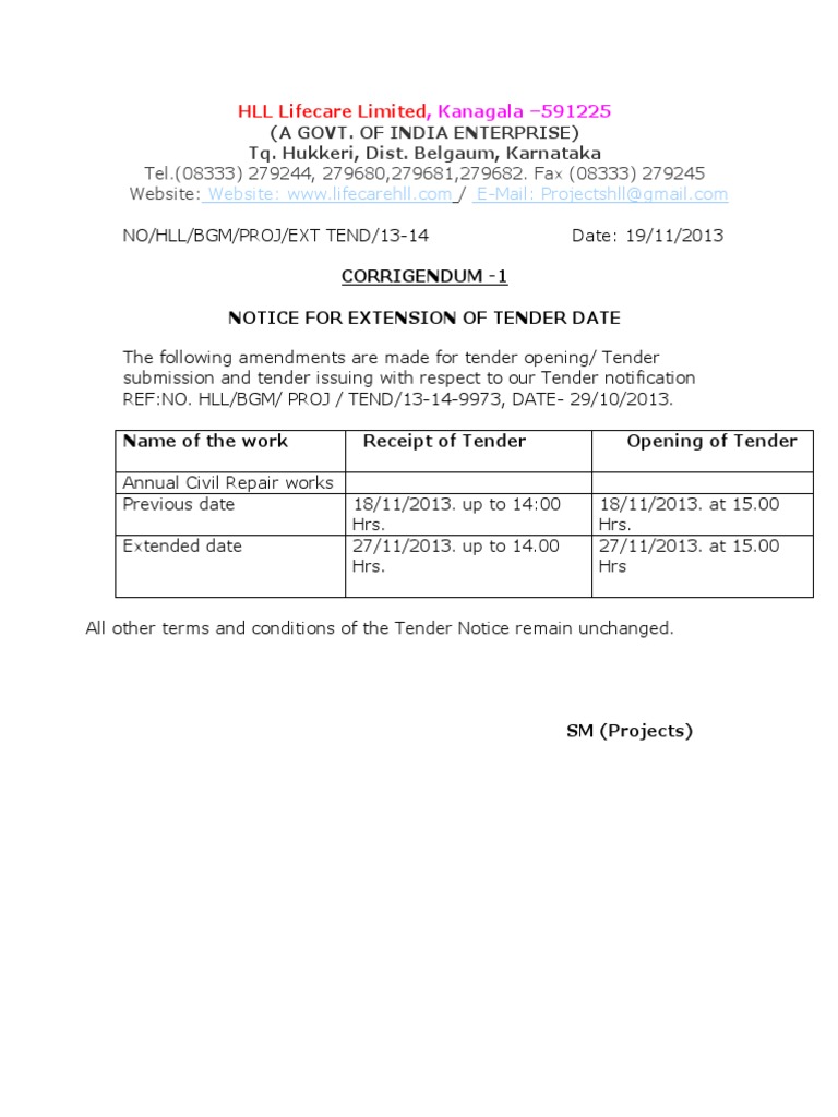 Tender | PDF | Taxes | Insurance