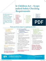 Vulnerable Children Act Scope of the Safety Checking Requirements May 2015