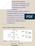 Chapter 7 Electronic Analysis of CMOS Logic Gates