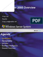 SQL Server 2005 Overview: Greg Low Readify