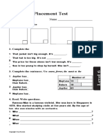 1-3 LEVEL 6 elementary school placement test