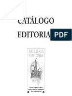 Catálogo Fallidos Editores Agosto 2018