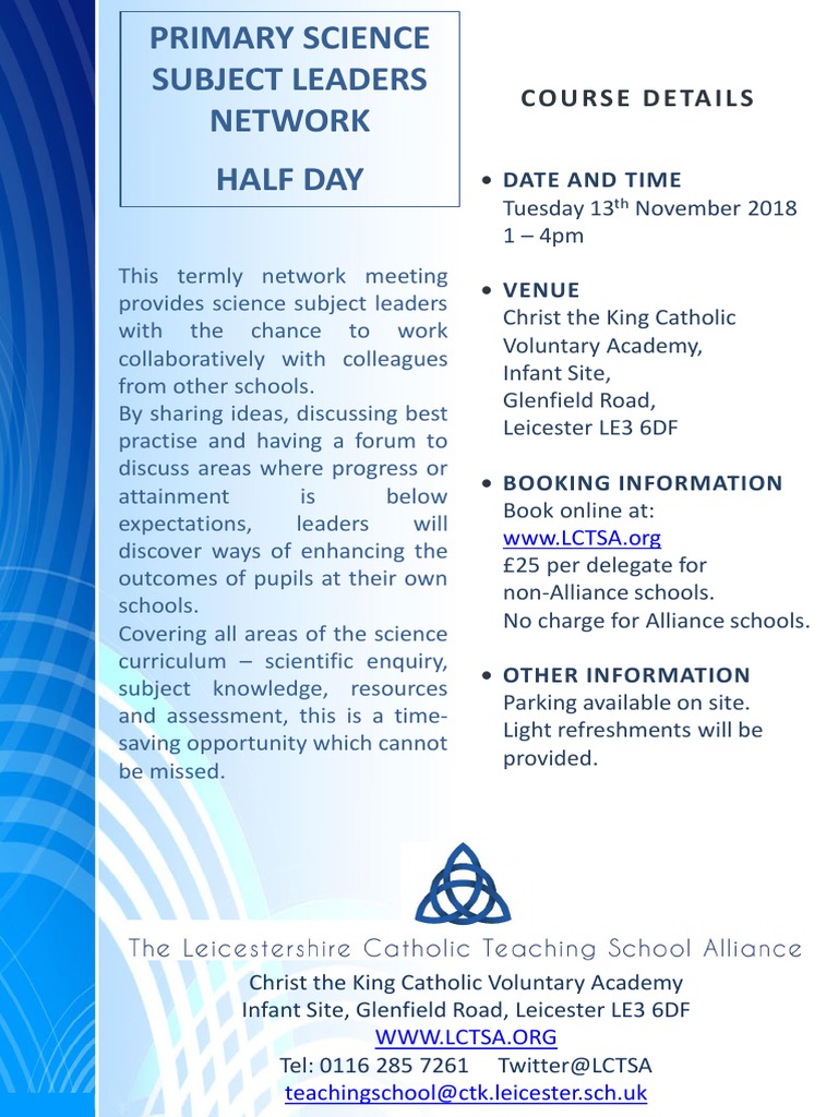 Primary Science Subject Leaders' Network | PDF | Wellness