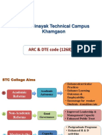 Siddhivinayak Technical Campus Khamgaon: ARC & DTE Code (1268)