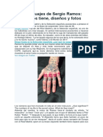 Los Tatuajes de Sergio Ramos