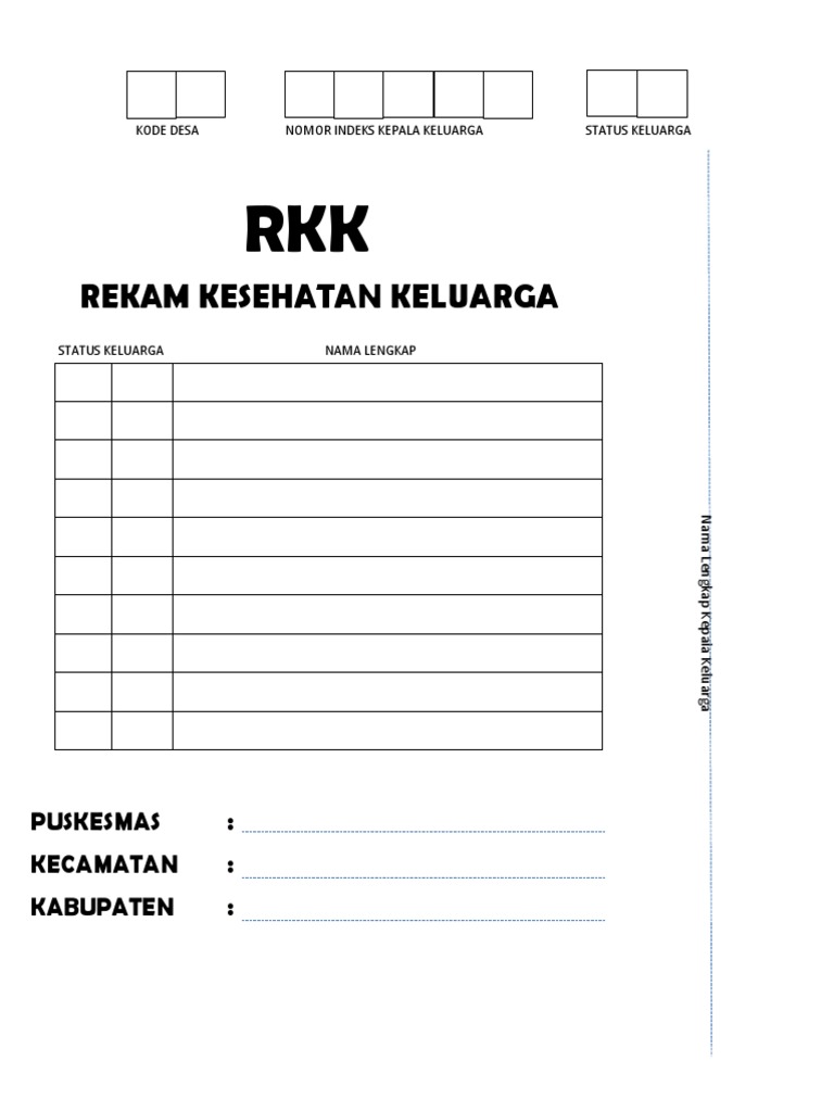 RKK Desa dan Rekam Kesehatan Keluarga | PDF