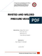 Riveted and Welded Pressure Vessel Design