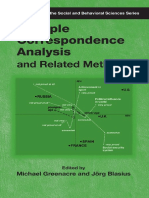 Michael Greenacre, Jorg Blasius-Multiple Correspondence Analysis and Related Methods (Chapman & Hall CRC Statistics in The Social and Behavioral Scie) - Chapman and Hall - CRC (2006)