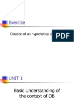 Exercise: Creation of An Hypothetical Organization