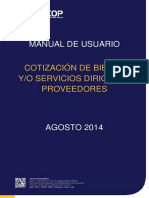 Manual para Proveedores Cotizacion de Bienes y Servicios