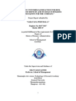 A Study On Customer Satisfaction For BSNL Products and Services and Its Role in Building Brand Equity For The Company - Do