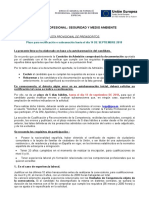 Información listados preinscritos para obtener la Certificación Profesional de Bombero Forestal 2018