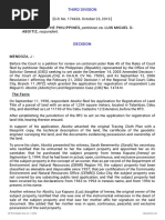 Petitioner Vs Vs Respondent: Third Division