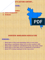 This Lecture Will Cover : 1. Bangladesh Agriculture 2. Soils of Bangladesh 3. Wetlands