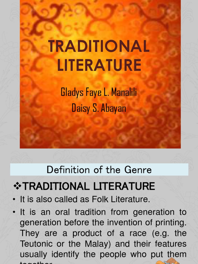 Understanding Traditional Literature | PDF | Fairy Tales | Legends