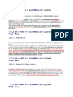 Federal statutes governing deposit and withdrawal of court funds