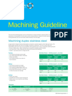 Outokumpu Machining Guidelines For Forta DX2205