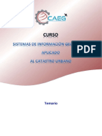 Estructura Del Curso - SIG Aplicado Al Catastro Urbano PDF