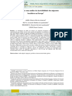 Mídia e Migração: Uma Análise Da (In) Visibilidade Dos Migrantes Brasileiros Na Europa