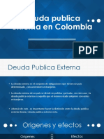 Deuda Publica Externa en Colombia