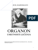 Хомеопатија Органон Ханеман