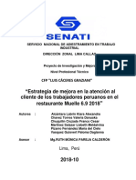 Estrategia mejora atención cliente restaurante Muelle 6.9