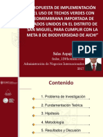 PRESENTACION- PROPUESTA DE IMPLEMENTACIÓN DEL USO DE TECHOS VERDES CON GEOMEMBRANA IMPORTADA DE ESTADOS UNIDOS EN EL DISTRITO DE SAN MIGUEL, PARA CUMPLIR CON LA META 8 DE BIODIVERSIDAD DE AICHI - FREDY SALAS ASPAJO.pdf