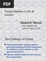 Tuning Database Locks & Latches: Hamid R. Minoui